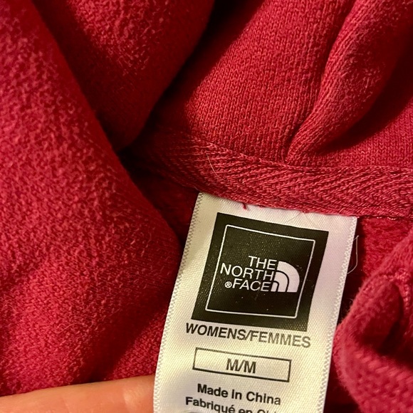 The North Face  medium pink red hoodie - Picture 2 of 3